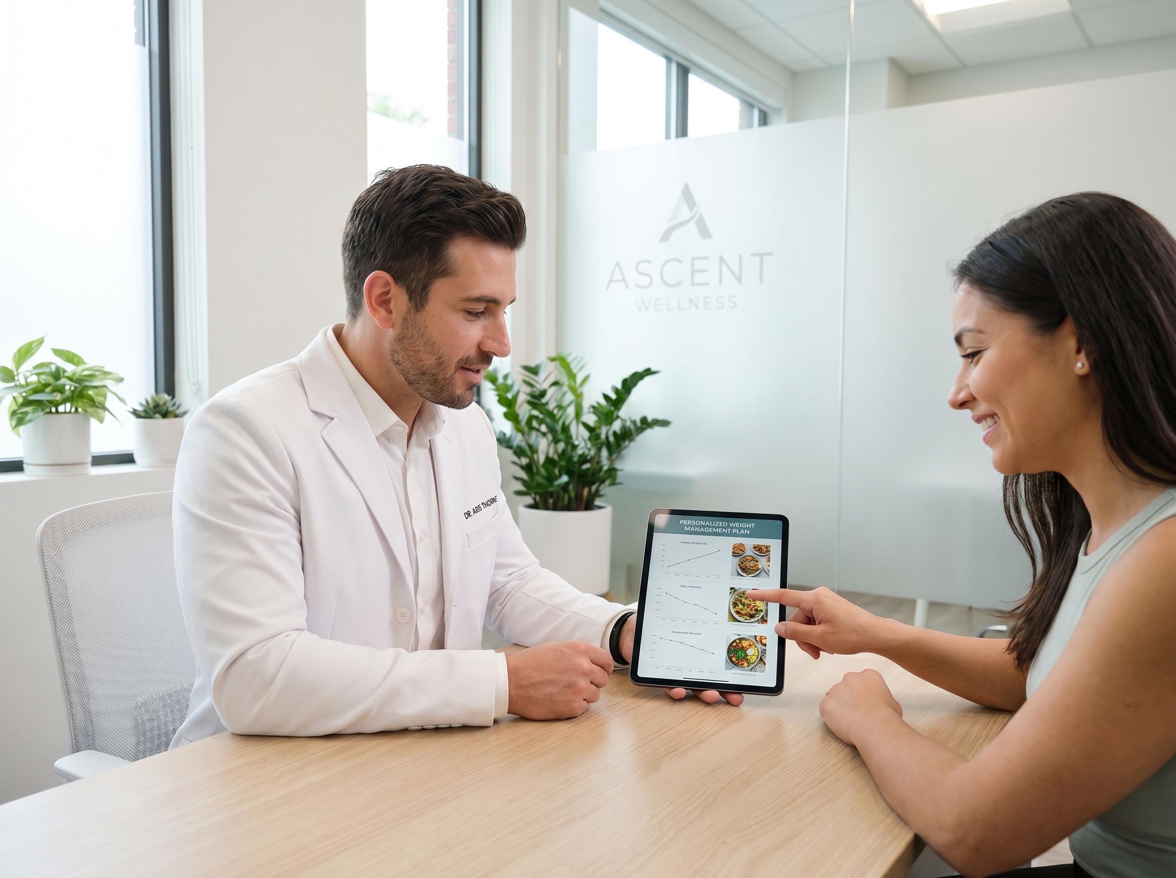 Doctor explaining personalized weight loss plan